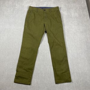 PrAna Pants Mens 31x27 Green Straight Fit Organic Cotton Chino Stretch Casual